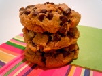 Almond Butter Cookies with Mini Chocolate Chips