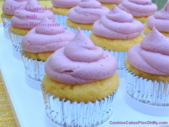 Lemon Cupcakes with Raspberry Buttercream 3