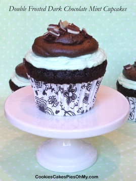 Double Frosted Dark Chocolate Mint Cupcakes 2