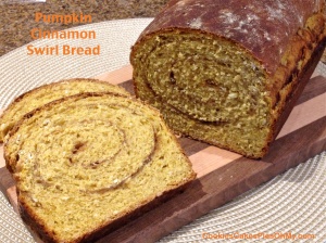 Pumpkin Cinnamon Swirl Bread