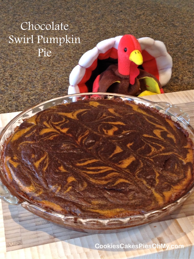 Chocolate Swirl Pumpkin Pie